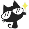😎 Эмодзи «Shadow Cat - черный котик» для Telegram