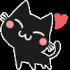 ❤️ Эмодзи «Shadow Cat» для Telegram