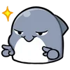 😏 Эмодзи «Shahimi shark» для Telegram