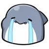 😭 Эмодзи «Shahimi shark» для Telegram