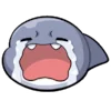 😭 Эмодзи «Shahimi shark» для Telegram