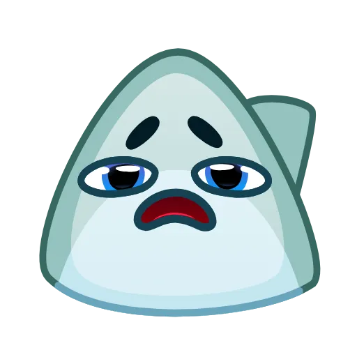😔 Эмодзи «Shark Emoji» для Telegram