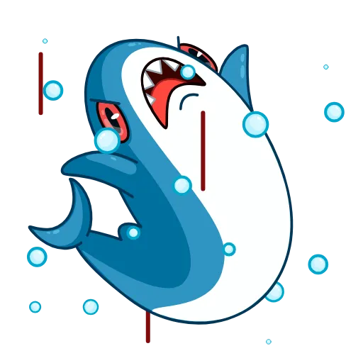 😡 Эмодзи «Акула» для Telegram