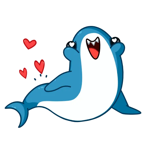 🥰 Эмодзи «Акула» для Telegram