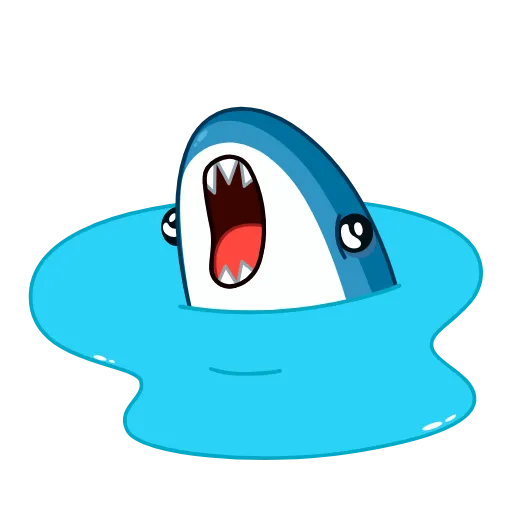 👻 Эмодзи «Акула» для Telegram