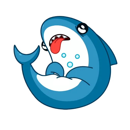 😛 Эмодзи «Акула» для Telegram