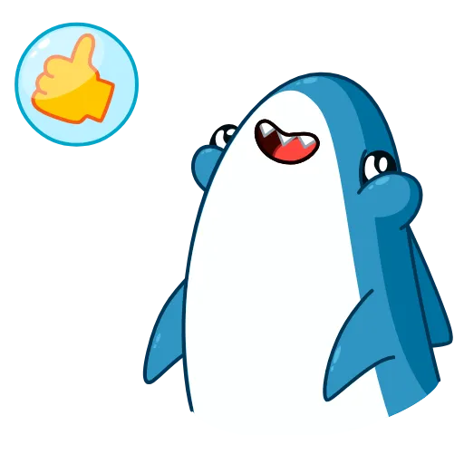 👍 Эмодзи «Акула» для Telegram