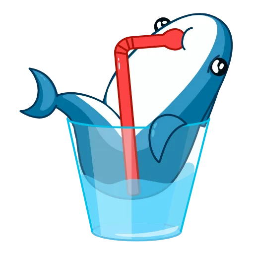 🧃 Эмодзи «Акула» для Telegram