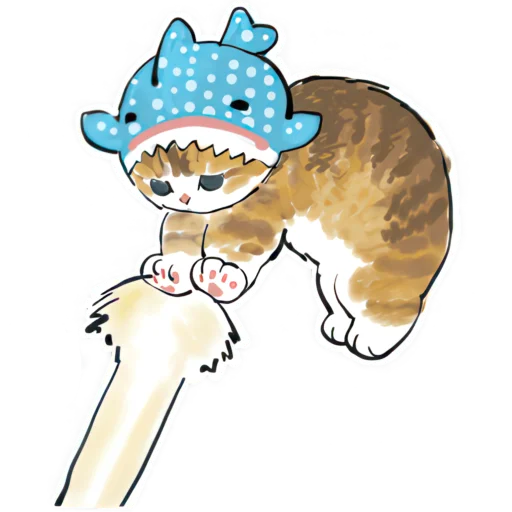 ⚡️ Стикер «Акула и котята» для Telegram