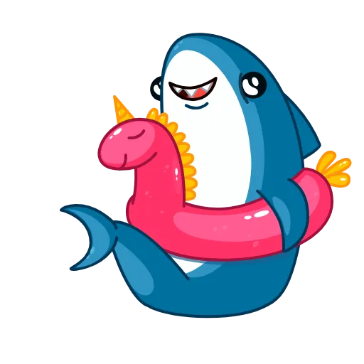 🏖 Эмодзи «Акулина и Акула - парные эмоджи» для Telegram