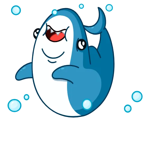 Стикерпак Акулина и Акула - парные эмоджи для Telegram