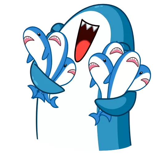 👨‍👧‍👦 Эмодзи «Акулина и Акула - парные эмоджи» для Telegram