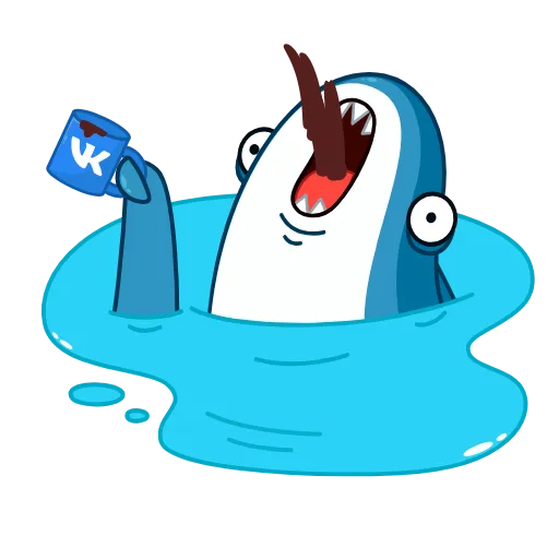 ☕️ Эмодзи «Акулина и Акула - парные эмоджи» для Telegram