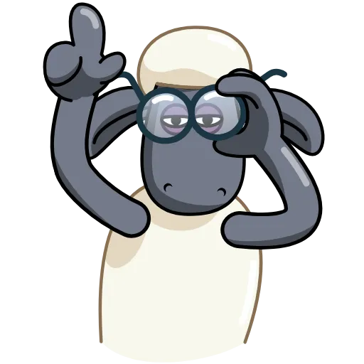 ☝️ Стикер «Shaun» для Telegram