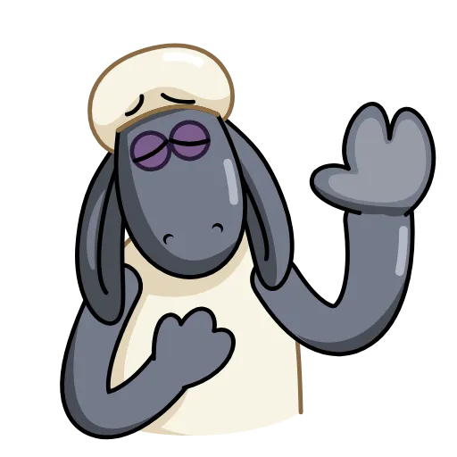 😔 Стикер «Shaun» для Telegram