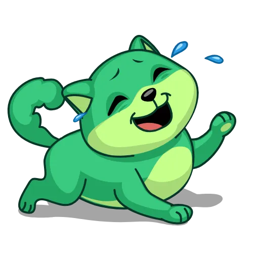 😄 Эмодзи «Green Shiba» для Telegram