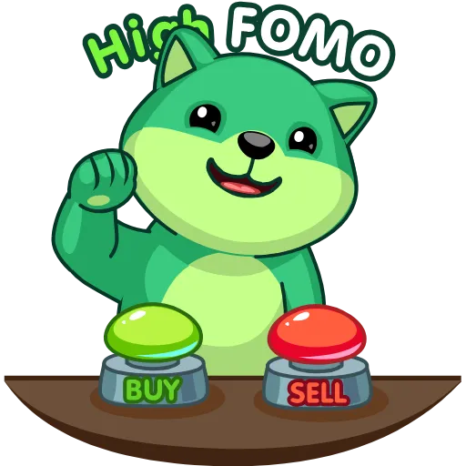 🤑 Эмодзи «Green Shiba» для Telegram