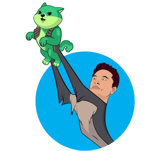 💪 Эмодзи «Green Shiba» для Telegram