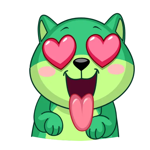 😍 Эмодзи «Green Shiba» для Telegram