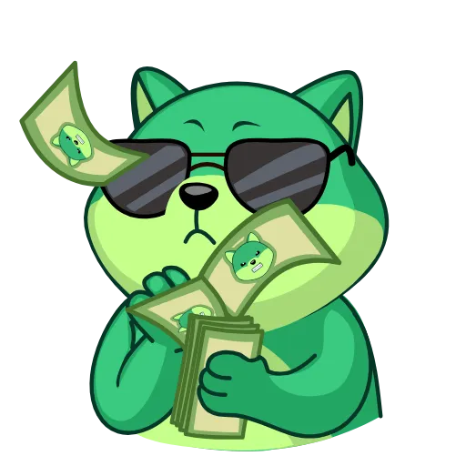 💶 Эмодзи «Green Shiba» для Telegram
