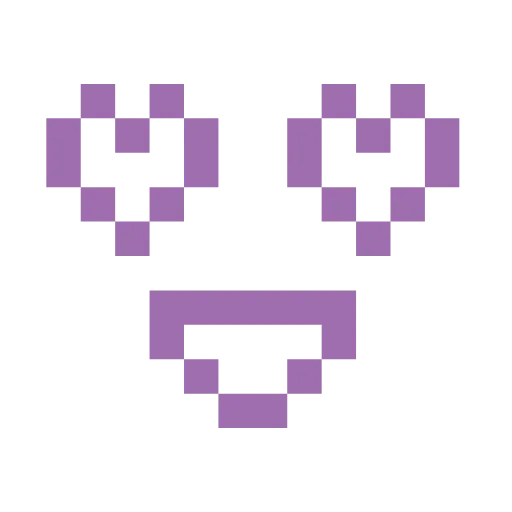 😍 Эмодзи «#emoji #pixel #static #vector» для Telegram