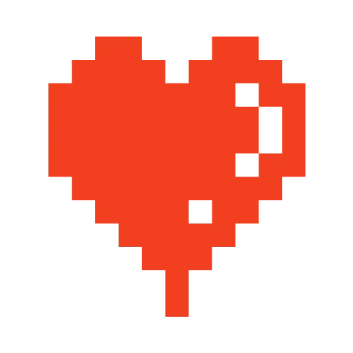 ❤️ Эмодзи «#emoji #pixel #static #vector» для Telegram