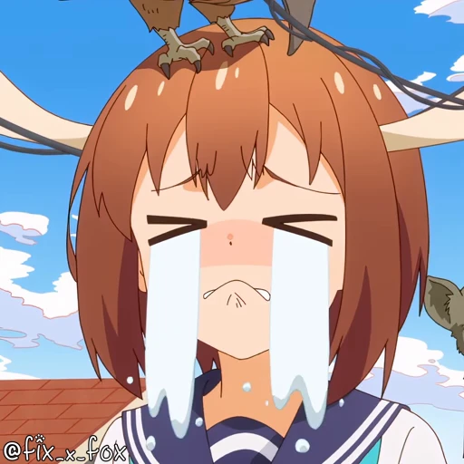 😭 Стикер «Shikanoko p2» для Telegram