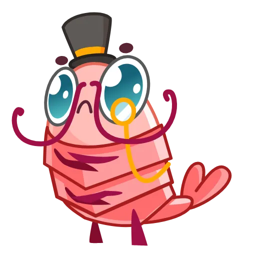 🧐 Эмодзи «Shrimp» для Telegram
