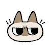 😒 Эмодзи «Siamese Cat Lil» для Telegram