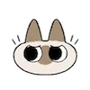 😒 Эмодзи «Siamese Cat Lil» для Telegram