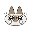 😭 Эмодзи «Siamese Cat Lil» для Telegram