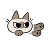 😡 Эмодзи «Siamese Cat Lil» для Telegram