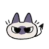 😈 Эмодзи «Siamese Cat Lil» для Telegram