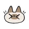 😣 Эмодзи «Siamese Cat Lil» для Telegram