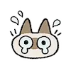 😭 Эмодзи «Siamese Cat Lil» для Telegram