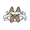 😭 Эмодзи «Siamese Cat Lil» для Telegram