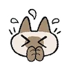 🙏 Эмодзи «Siamese Cat Lil» для Telegram