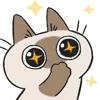 🤩 Эмодзи «Siamese Cat Live» для Telegram