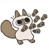 🤜 Эмодзи «Siamese Cat Live» для Telegram