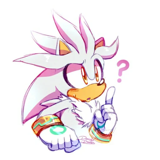 ❓ Стикер «Silver the hedgehog Еж Сильвер» для Telegram