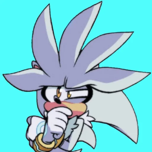 🤔 Стикер «Silver the hedgehog Еж Сильвер» для Telegram