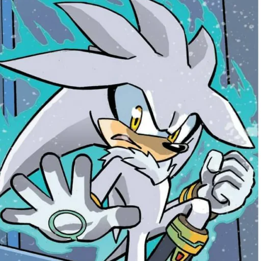 😠 Стикер «Silver the hedgehog Еж Сильвер» для Telegram