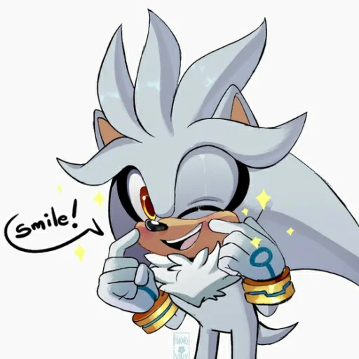 😁 Стикер «Silver the hedgehog Еж Сильвер» для Telegram