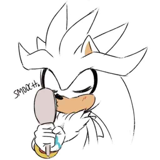 😙 Стикер «Silver the hedgehog Еж Сильвер» для Telegram