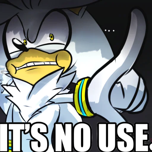 😬 Стикер «Silver the hedgehog Еж Сильвер» для Telegram