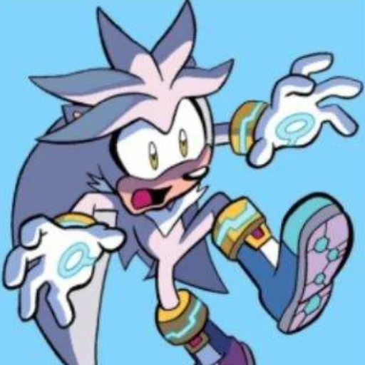 😨 Стикер «Silver the hedgehog Еж Сильвер» для Telegram