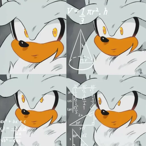 😦 Стикер «Silver the hedgehog Еж Сильвер» для Telegram