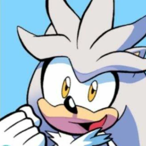 😁 Стикер «Silver the hedgehog Еж Сильвер» для Telegram