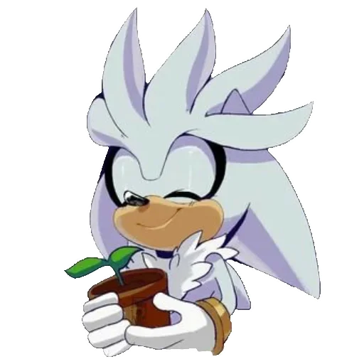 😁 Стикер «Silver the hedgehog Еж Сильвер» для Telegram