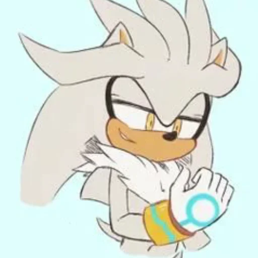 😌 Стикер «Silver the hedgehog Еж Сильвер» для Telegram